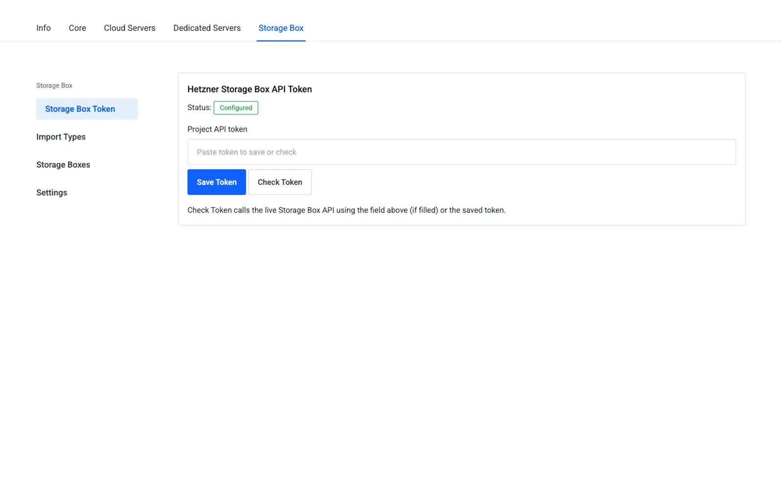 Credentials stay in the core addon