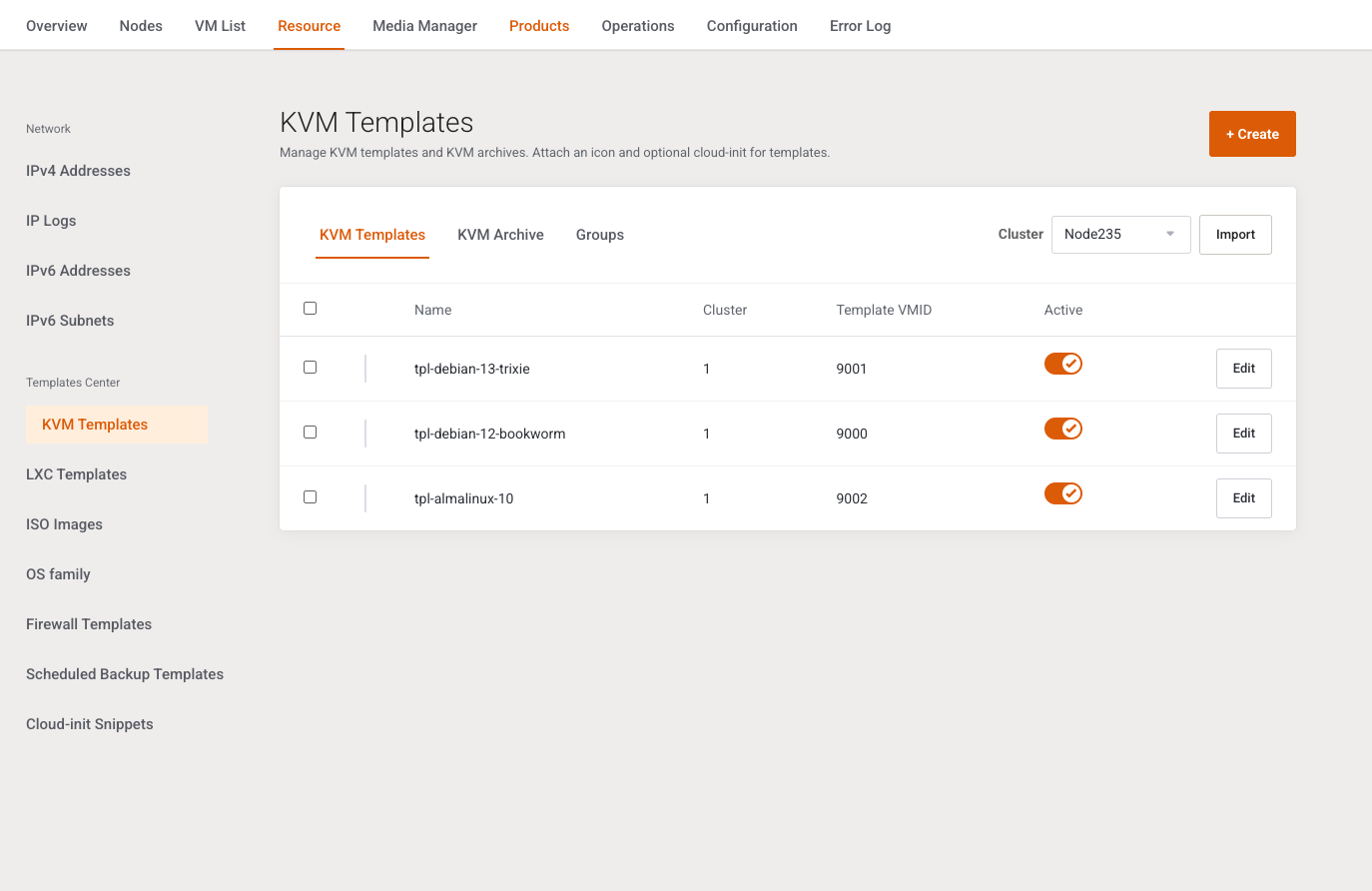 Backups &amp; templates